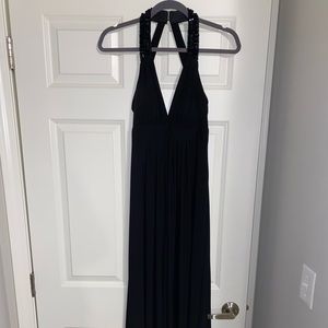 Xscape long halter dress